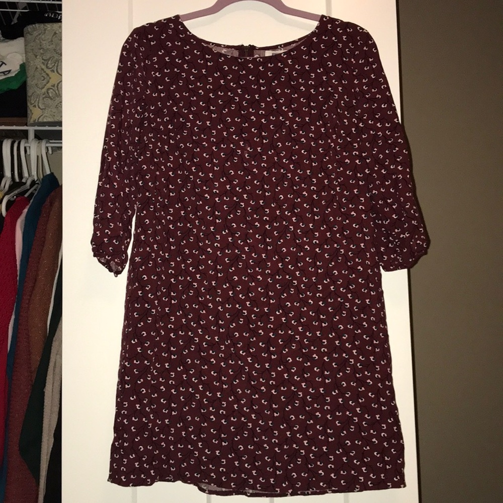 Maroon Old Navy Shift Dress